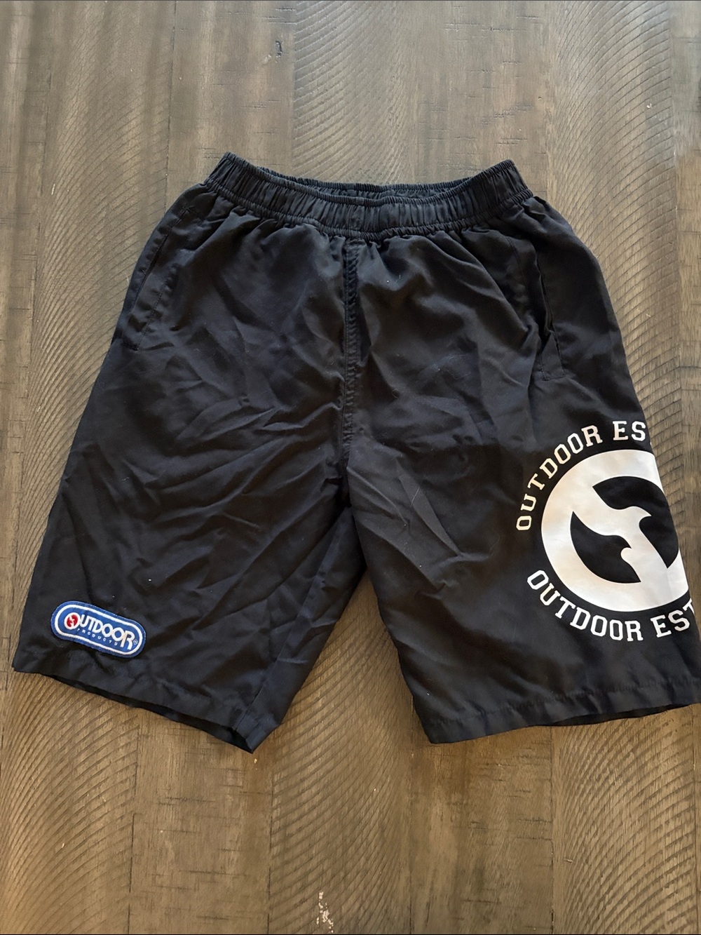 Outdoor Essentials Kids' Black Swim Trunks